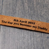 Personalized Leather Keychain for Him