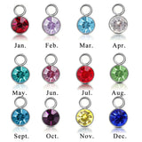 Personalized Name Constellation Stone Family Keyring Jewelry