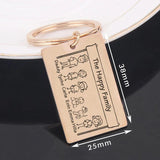 Family Name Keychain Cartoon Car Key Tag