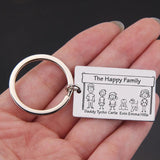 Family Name Keychain Cartoon Car Key Tag