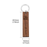 Personalized Couple Name Wooden Keychains - Our First Home