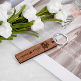 Personalized Couple Name Wooden Keychains - Our First Home