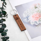 Personalized Couple Name Wooden Keychains - Our First Home