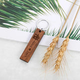 Personalized Couple Name Wooden Keychains - Our First Home