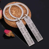 Our First Home Keychain Set Couples Housewarming Gift