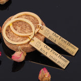 Our First Home Keychain Set Couples Housewarming Gift