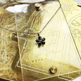 925 Silver Necklace Petals Flower Romantic Jewelry Gift Women