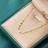 Hearts Beads Pendant Necklace 925 Sterling Silver Short Necklace