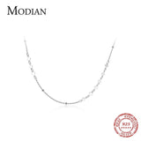 Hearts Beads Pendant Necklace 925 Sterling Silver Short Necklace