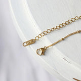 Vintage 18k Shell Pendant Necklace Stainless Steel Choker