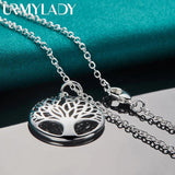 Tree of Life Pendant Necklace in 925 Silver