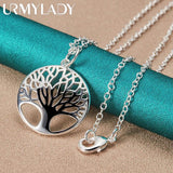 Tree of Life Pendant Necklace in 925 Silver