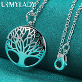 Tree of Life Pendant Necklace in 925 Silver