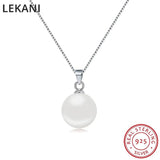 Classic Pearl Pendant Necklace S925 Silver Fine Jewelry