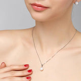 Classic Pearl Pendant Necklace S925 Silver Fine Jewelry