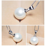 Classic Pearl Pendant Necklace S925 Silver Fine Jewelry