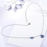 Glaze Sky Moon Star 925 Silver Necklace For Women