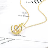 Stars Moon Planet 925 Silver Chain Necklace SNE464