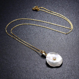 100% 925 Silver Necklace for Women with Natural Freshwater Pearl Pendants