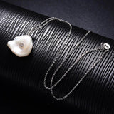 100% 925 Silver Necklace for Women with Natural Freshwater Pearl Pendants