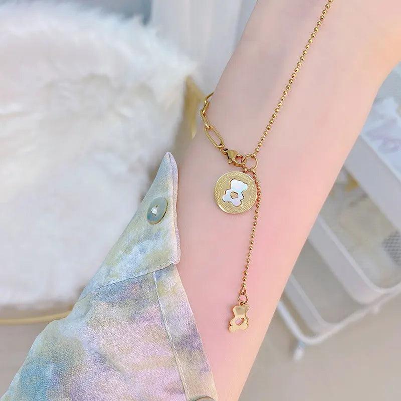 Shine Personalized Bear Necklace Animal Chain Party Jewelry