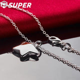 925 Silver Star Pendant Necklace 18-30 in Chain - Charm Jewelry