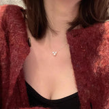 925 Silver Bowknot Pearl Choker Necklace 14K Plated