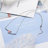 925 Silver Strawberry Crystal Zircon Line Necklace Choker
