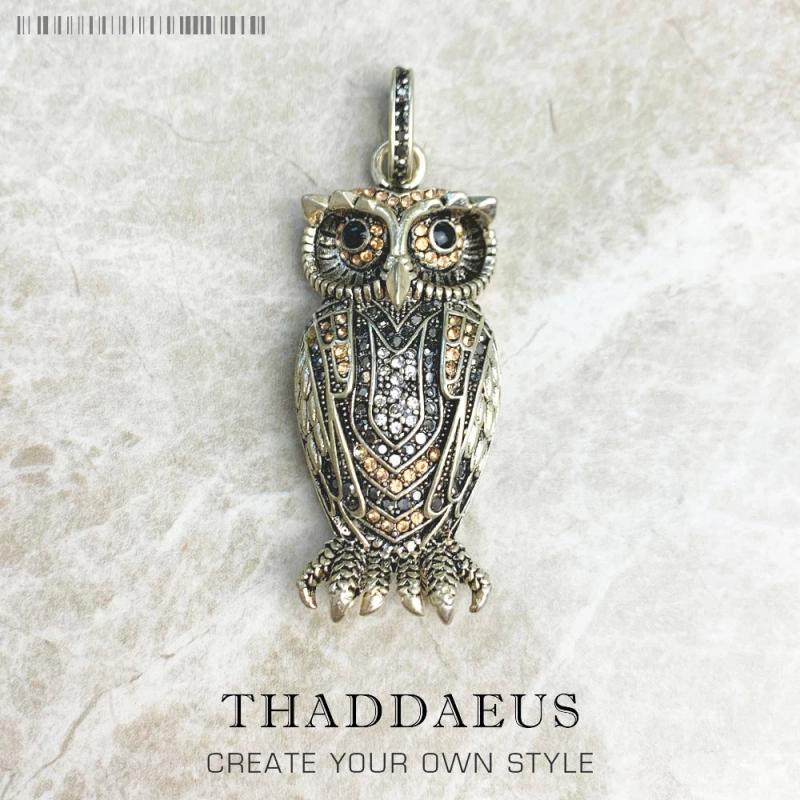 925 Sterling Silver Pendant Owl Brand Jewelry Europe Soul Gift For Woman