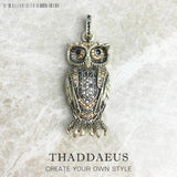 925 Sterling Silver Pendant Owl Brand Jewelry Europe Soul Gift For Woman