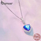 925 Silver Heart of the Sea Bead Pendant Charm for Bracelet BSC775