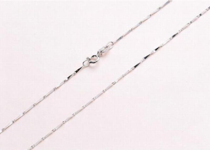925 Silver Chain Necklace Lobster Clasp Adjustable Jewelry for Women