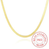 925 Silver Snake Choker Chain 14K Plated Wedding Party Jewelry