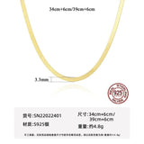 925 Silver Snake Choker Chain 14K Plated Wedding Party Jewelry