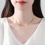 925 Silver Snake Choker Chain 14K Plated Wedding Party Jewelry