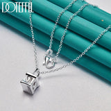 925 Silver Lock Pendant Necklace 18-30 inch Chain