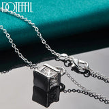 925 Silver Lock Pendant Necklace 18-30 inch Chain