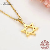 Star of David Sterling 925 Silver Necklace Judaica Hebrew Jewelry Hanukkah