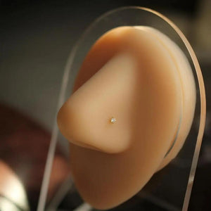 14k Real Au585 Nose Rings Studs Piercing Body Jewelry