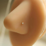14k Real Au585 Nose Rings Studs Piercing Body Jewelry