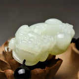 European Hot Natural Stone Fine Jade PIXIU Pendant Necklace