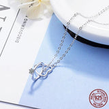 CZ 925 Silver Chain Link Necklace