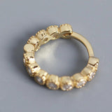 Trustdavis 925 Silver Colorful Zircon Ear Buckle Wedding Party Earring DA2643