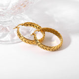 Geometric Hoop Earrings for Women Girls Travel Jewelry