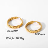 Geometric Hoop Earrings for Women Girls Travel Jewelry