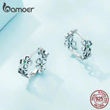925 Silver Four-leaf Clover Finger Ring Lucky Clover Ring for Women