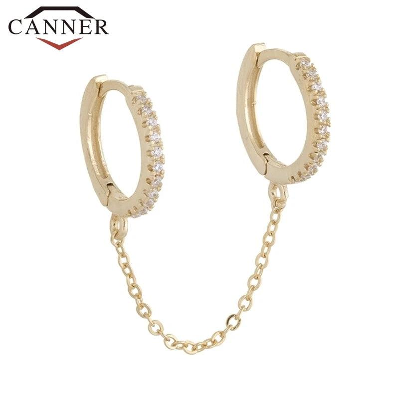 925 Silver Chain Tassel Earrings for Women