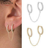 925 Silver Chain Tassel Earrings for Women