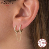 925 Silver Chain Tassel Earrings for Women