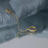 925 Silver Chain Tassel Earrings for Women